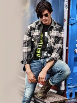 Yeehaw-Flanellhemd -Bekleidungsverkauf Geschäft EC10 4805 DF 1