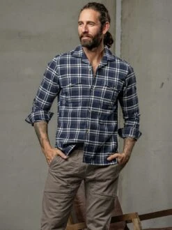 Zungenbrecher-Flanellhemd -Bekleidungsverkauf Geschäft EC10 6177 DF 1