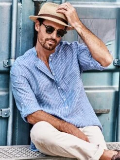 Fischerhemd -Bekleidungsverkauf Geschäft EC10 7078 DD