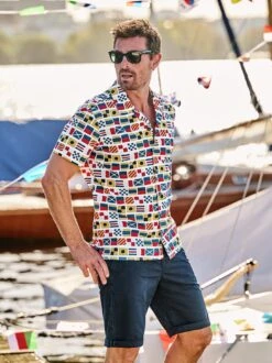 Flaggen-ABC-Hemd -Bekleidungsverkauf Geschäft EC10 7368 DF 1