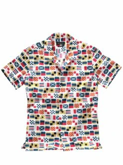 Flaggen-ABC-Hemd -Bekleidungsverkauf Geschäft EC10 7368 FA 1