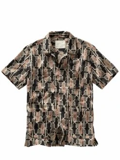 Ajrakh-Kurzarmhemd -Bekleidungsverkauf Geschäft EC10 7369 FA 1