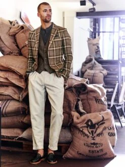 Viel-Flachs-Jeanshemd -Bekleidungsverkauf Geschäft EC10 7472 DE