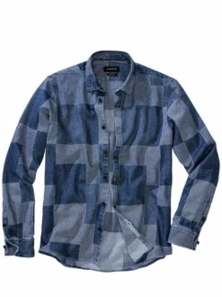 Lebendiges Jeanshemd
