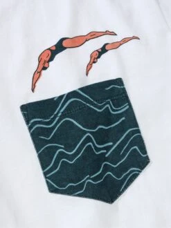 Wasserspringer-Shirt -Bekleidungsverkauf Geschäft EC23 6052 DH