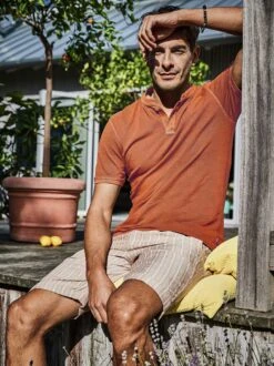 Lust-auf-Luft-Leinenpolo -Bekleidungsverkauf Geschäft EC23 6481 DF 1