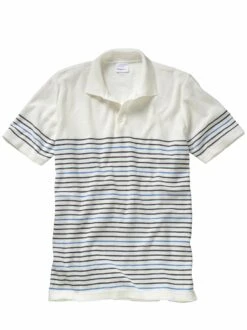 Halbstreifen-Strickpolo -Bekleidungsverkauf Geschäft EC23 6520 FA 1