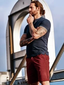 Stehkragenpolo Poseidon -Bekleidungsverkauf Geschäft EC23 7324 DF 1