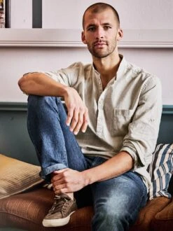 Rooftop-Leinenjeans -Bekleidungsverkauf Geschäft EC24 6141 DD 1