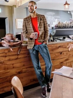 Rooftop-Leinenjeans -Bekleidungsverkauf Geschäft EC24 6141 DE 1