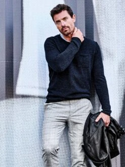 Glencheck-Chino 18 Glencheck-Chino -Bekleidungsverkauf Geschäft EC24 6144 DE