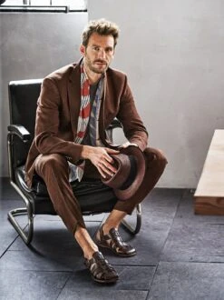 Luftstrom-Leinenanzughose -Bekleidungsverkauf Geschäft EC24 6547 DD