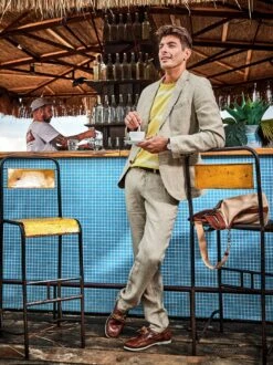 Ibiza-Anzughose Sand -Bekleidungsverkauf Geschäft EC24 7993 DD 1