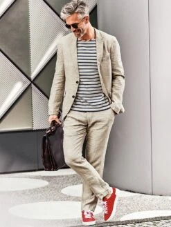 Ibiza-Anzughose Sand -Bekleidungsverkauf Geschäft EC24 7993 DF 1